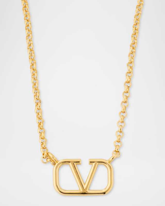 VLogo Signature Pendant Necklace